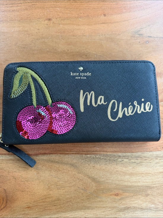 kate spade Handbags - NWOT Kate Spade "Ma Cherie" Lacey Continental Wallet [limited edition]